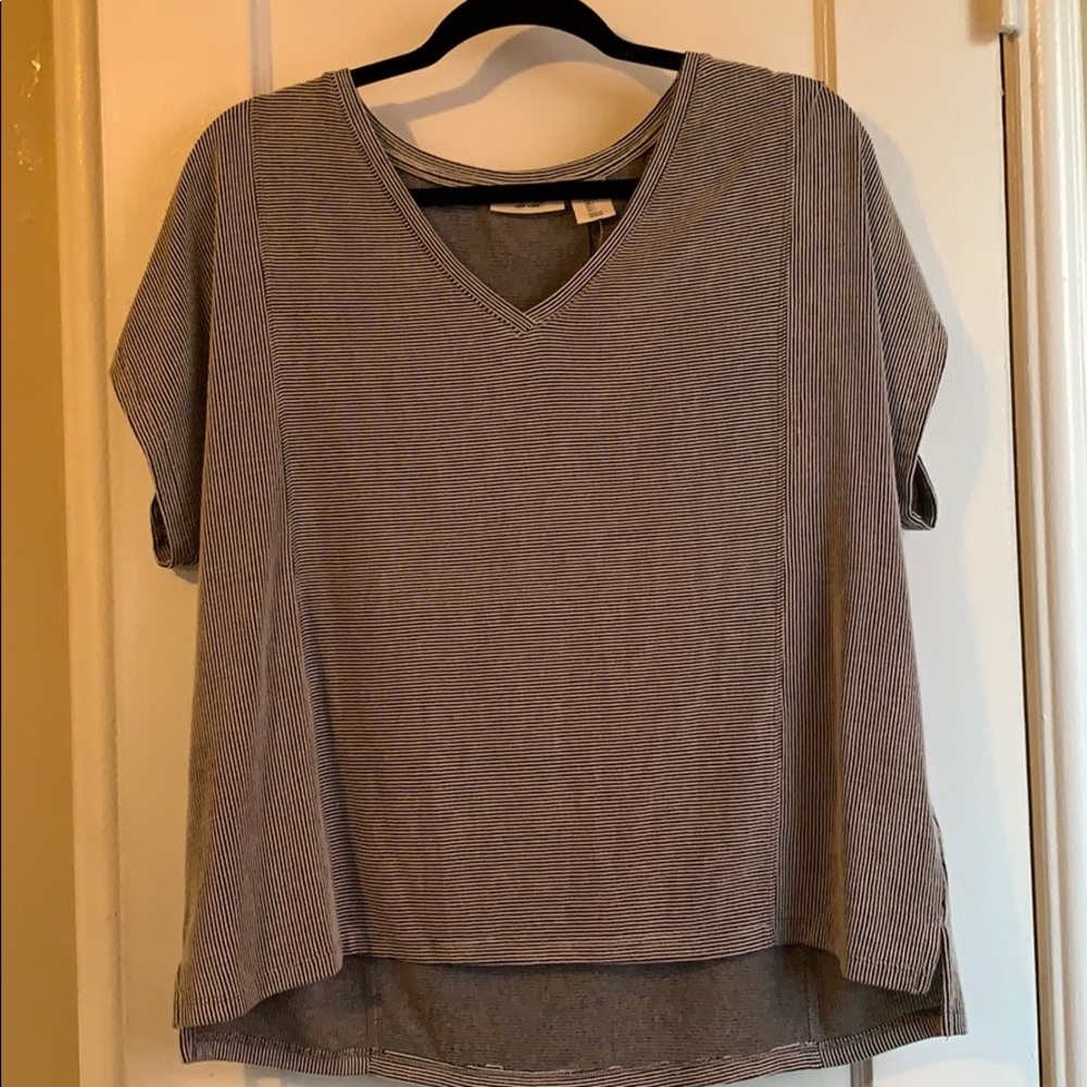 NWT Black/White Stripe Blouse